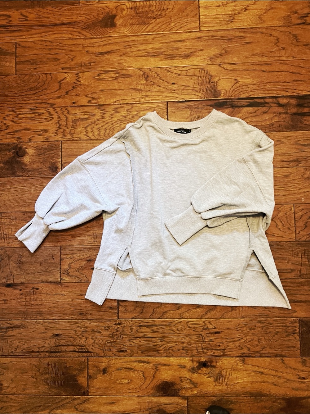 Light Gray Womens Crewneck Pullover Sweatshirt